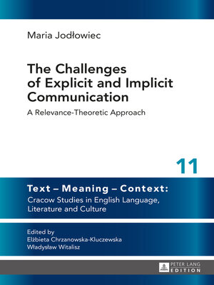 cover image of The Challenges of Explicit and Implicit Communication